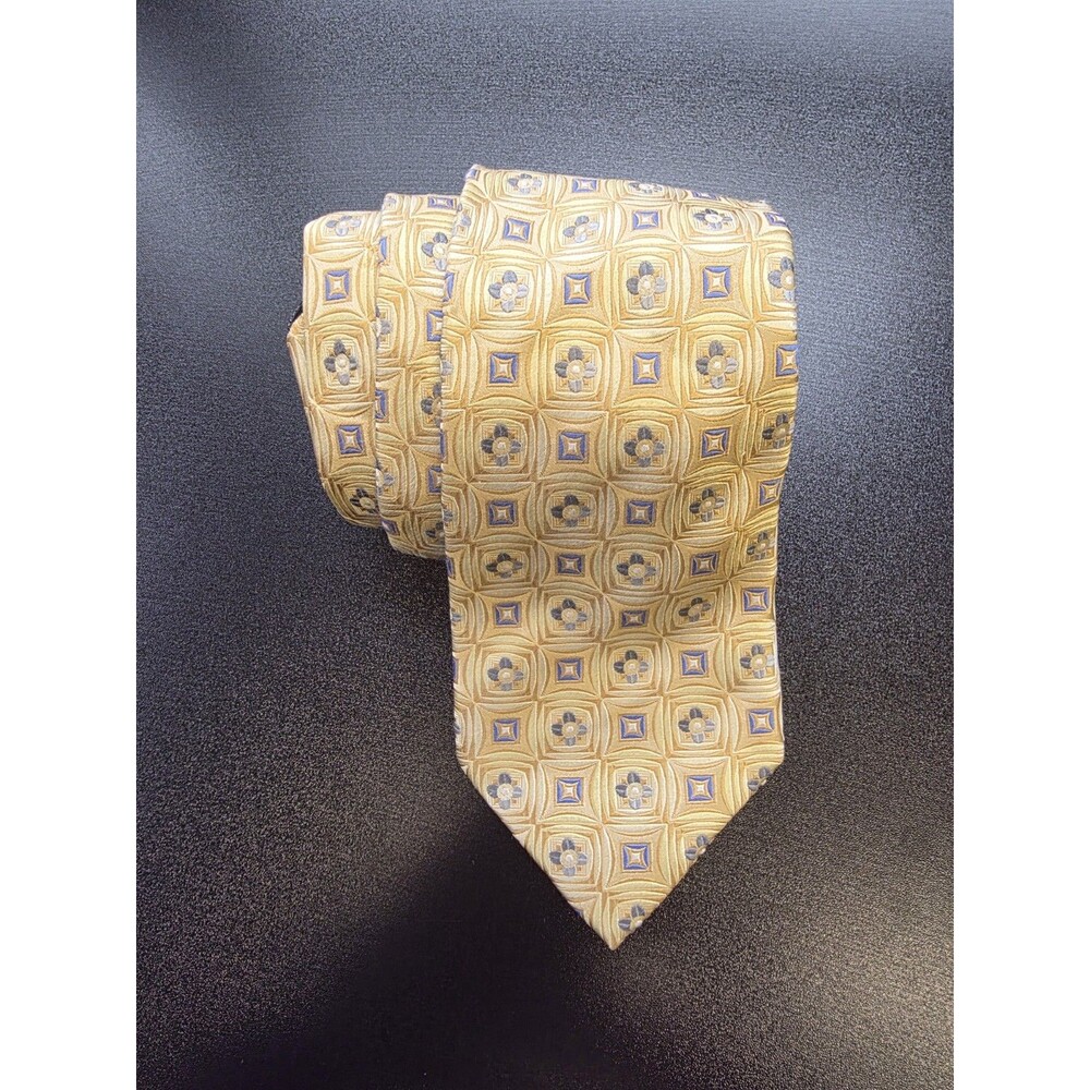 kennethRobert  platinum Best Of The Class Men's Tie Silk Gold  luxurious